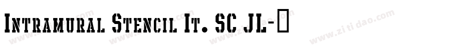 Intramural Stencil It. SC JL字体转换